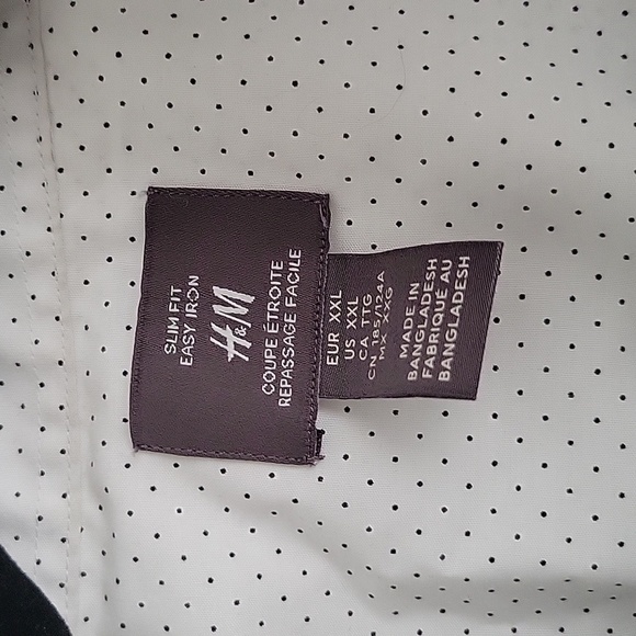 H&M Slim Fit Men's Button Up Long Sleeve Shirt - Picture 5 of 13